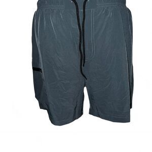 Unbranded Men's Blue and Grey Shorts